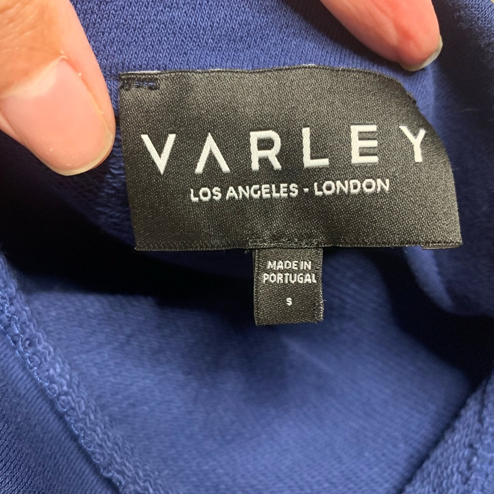 Varley Blue Cold Shoulder Pullover Sweatshirt Wom… - image 6